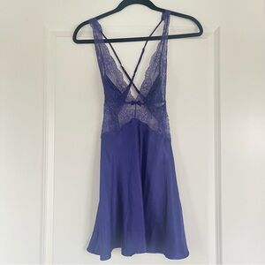 Victoria's Secret Deep Purple Lace Slip